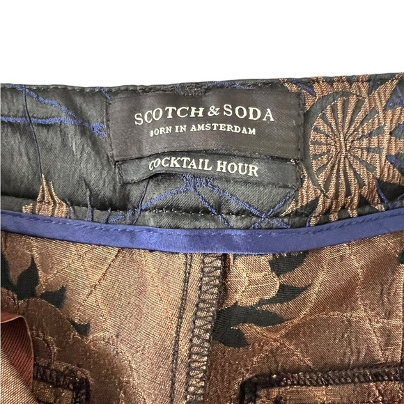 Scotch & Soda Cocktail Hour Jacquard Trouser. NWOT Celestial Print. Mens. - Picture 11 of 14